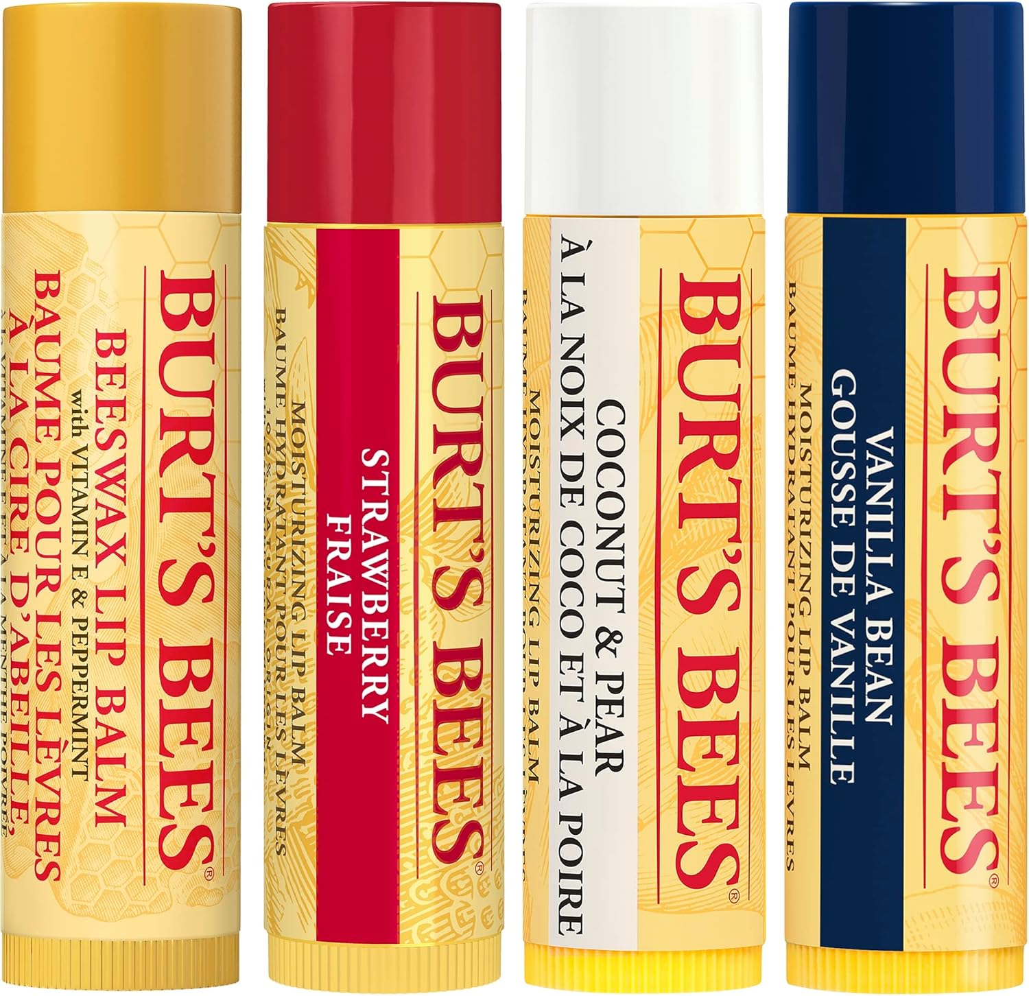 Thumbnail 1 de Burt's Bees – Les Meilleurs Baumes Hydratants 100 % Naturels Multipack 4 pièces