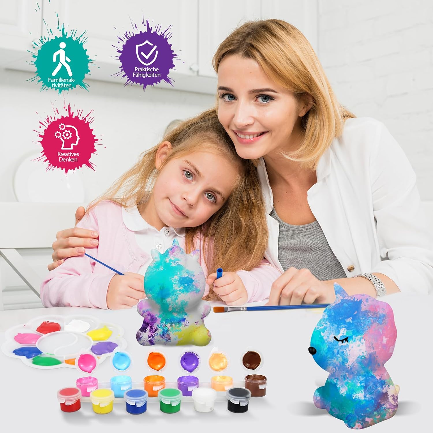 Detalle de SYAKZK Einhorn-Doodle-Nachtlicht Bastelset für Kinder zu Ostern