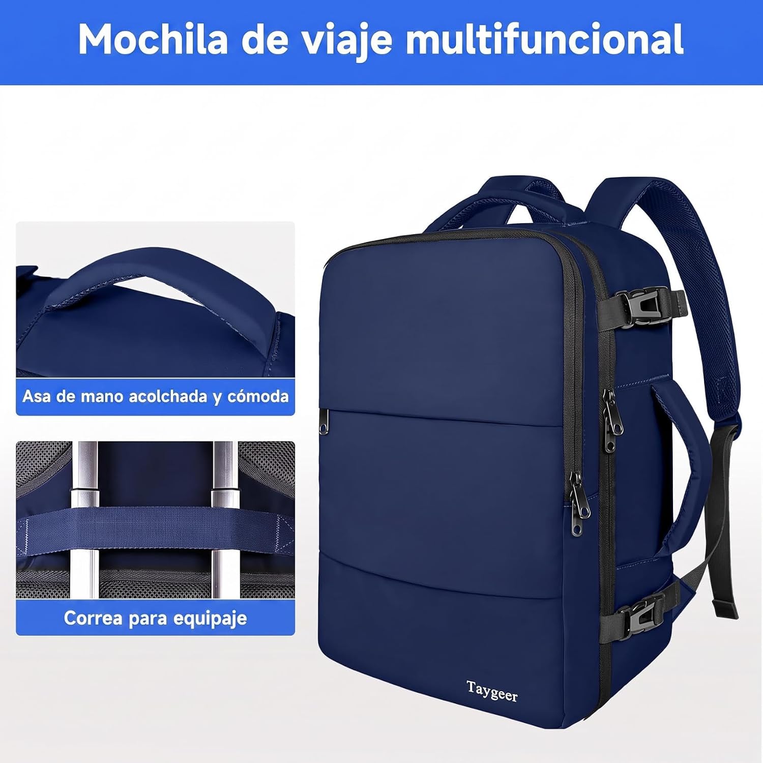Thumbnail 6 de Taygeer Mochila de Cabina 40x30x20 cm para Ryanair — 24 L de organización en cabina