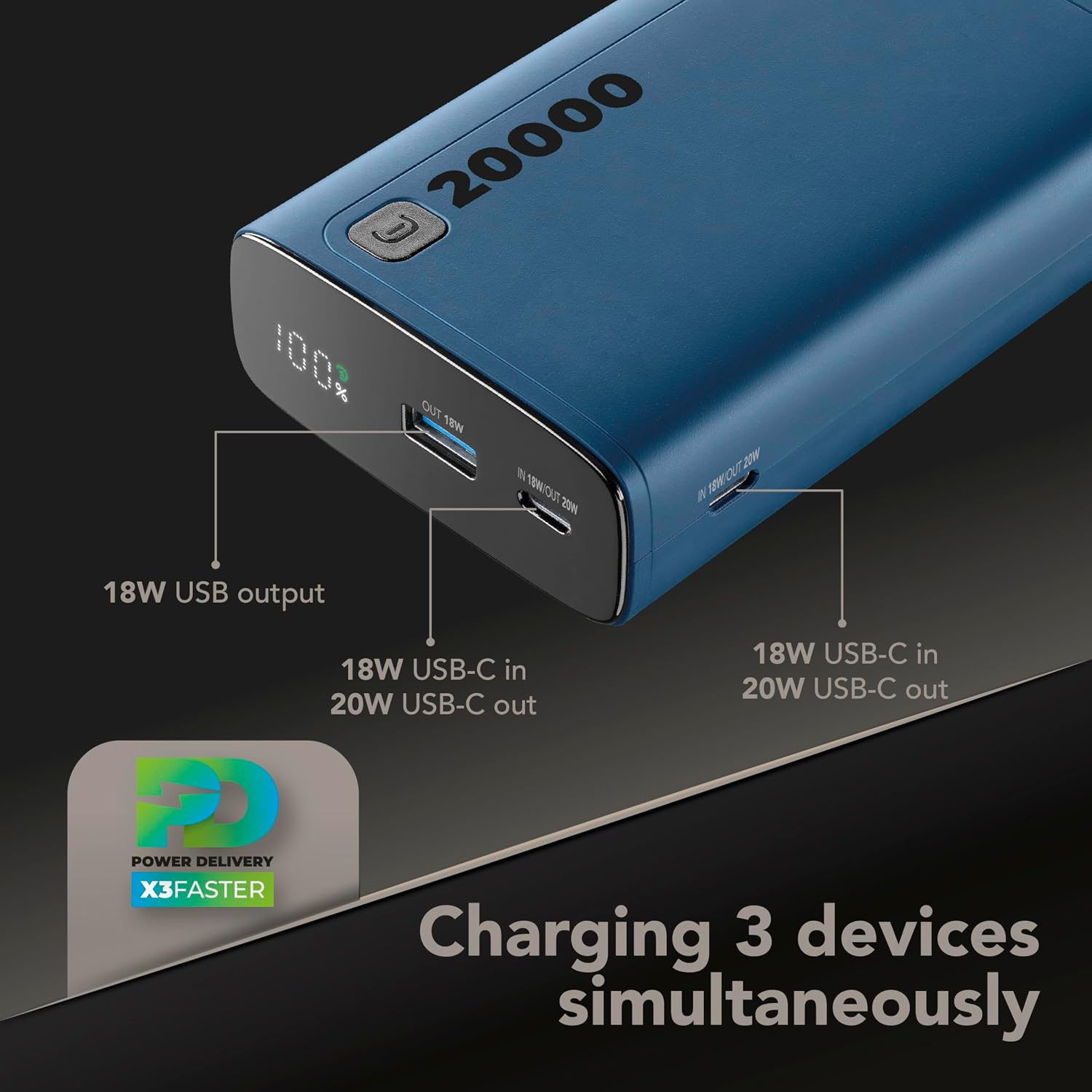 Detalle de Cellularline Elite 20000 chargeur portable