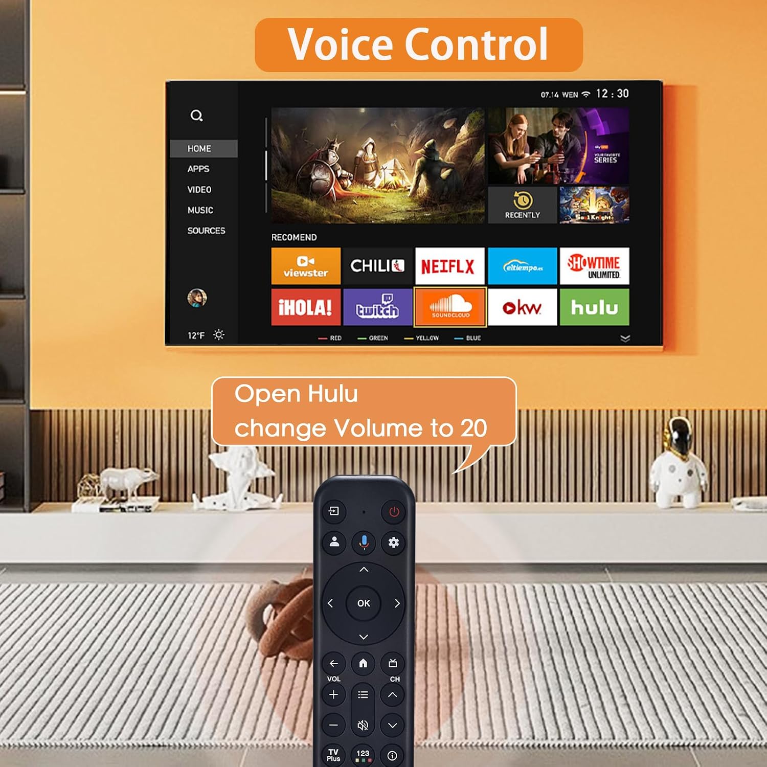 Detalle de Replacement for TCL RC813 Google Smart TV Universal Remote with Voice Control