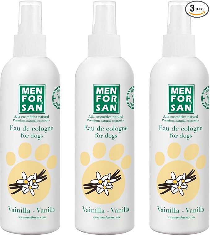 MENFORSAN Colonia para perros Vainilla 125 ml (Pack 3)
