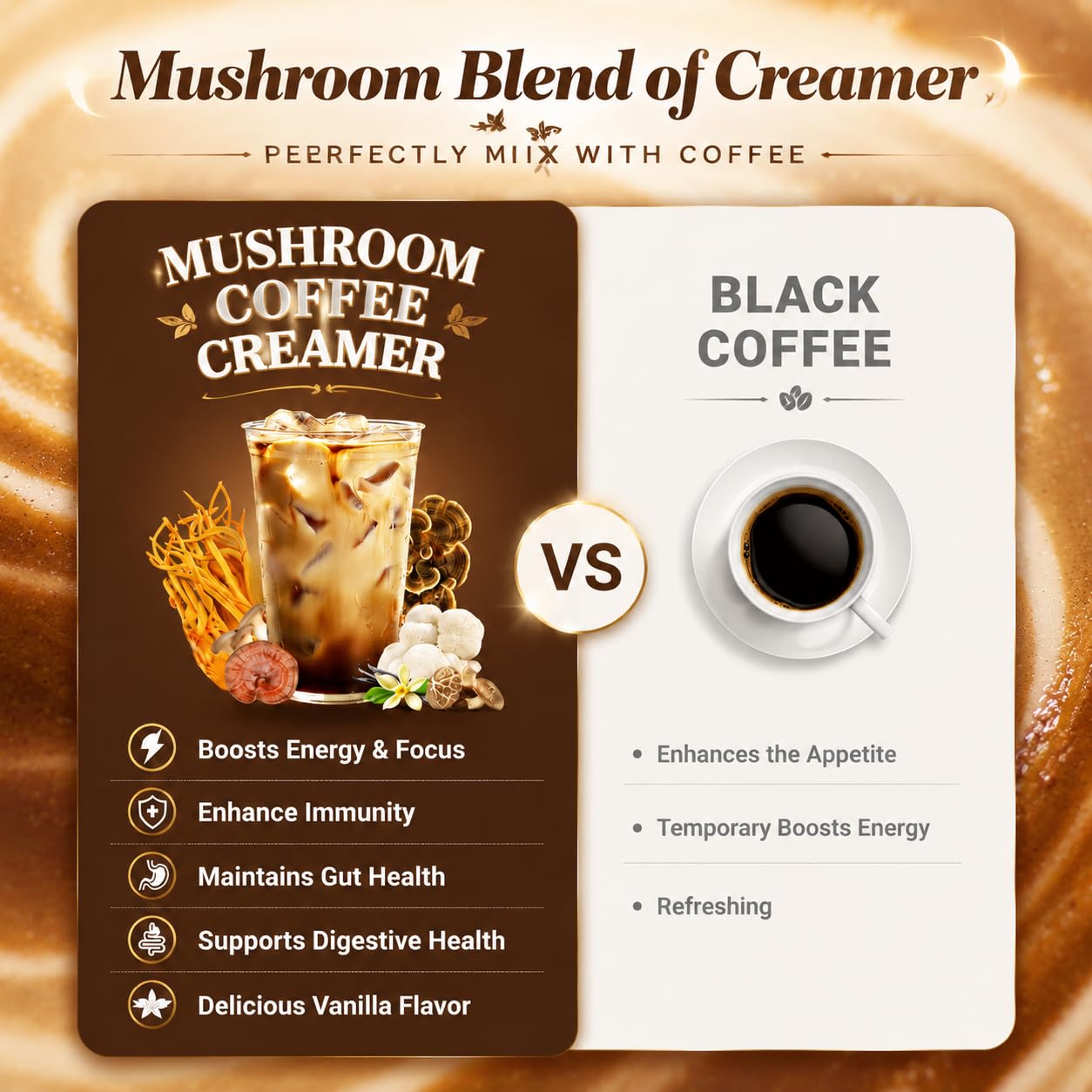 Thumbnail 5 de Bunkell Mushroom Coffee Creamer with Six Mushrooms, Probiotics and Vanilla