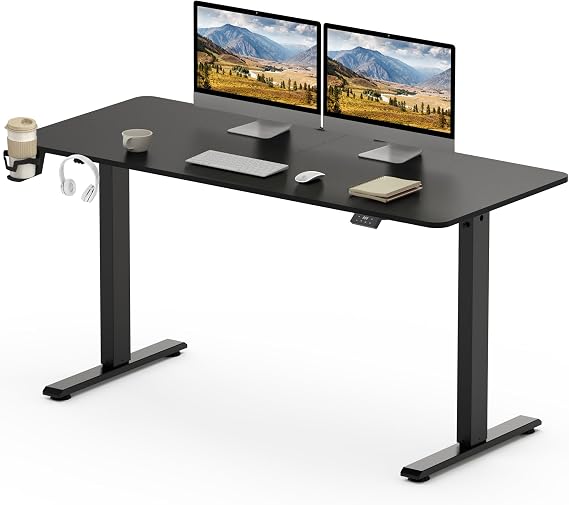 Detalle de SANODESK Escritorio Elevable Eléctrico 140x60cm 🖥️, Ajustable y Práctico