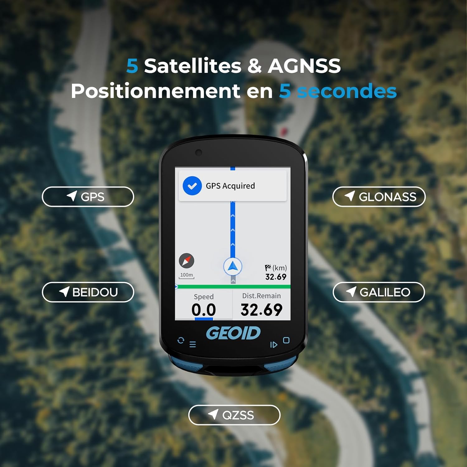 Thumbnail 4 de GEOID CC600 compteur vélo 2,4 pouces