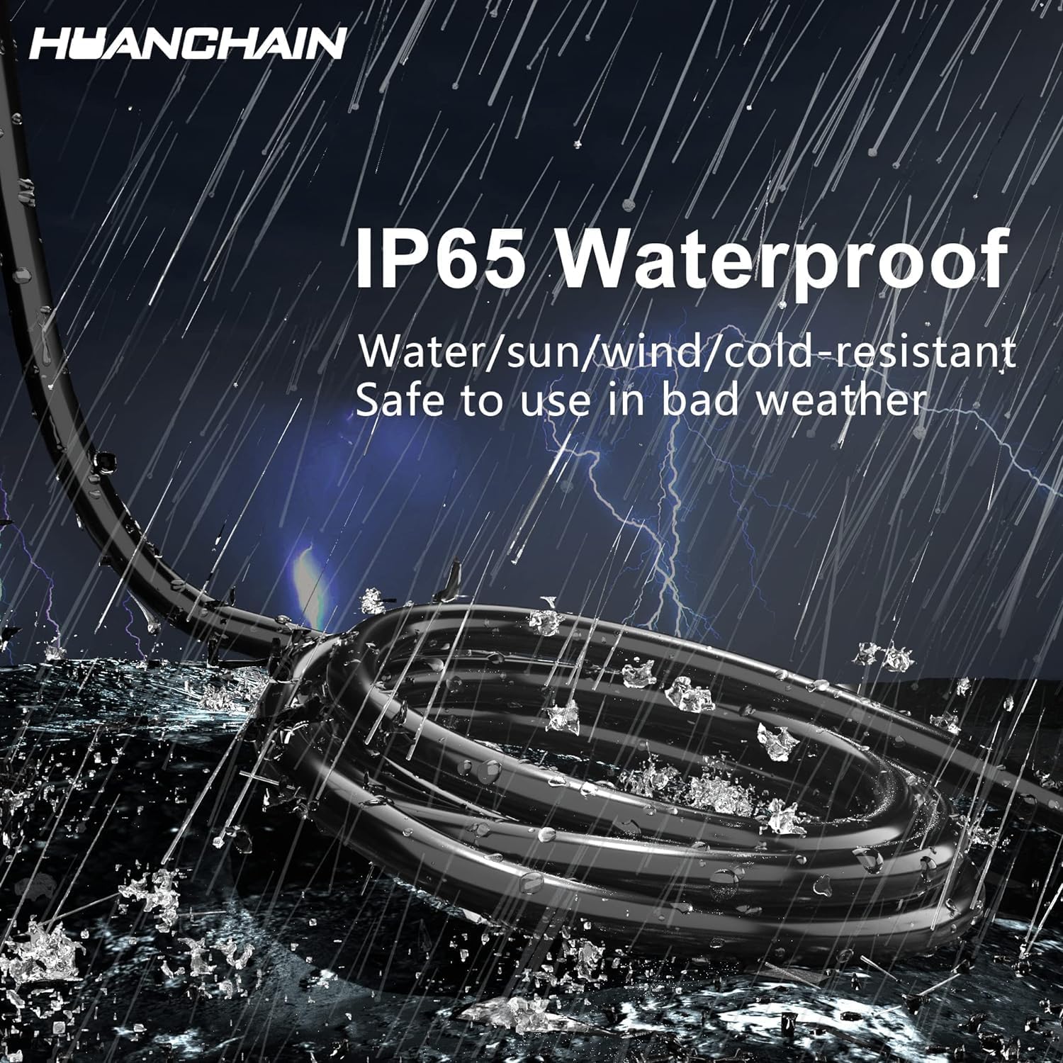 Detalle 2 de HUANCHAIN Indoor Outdoor Extension Cord 50 ft 🔌