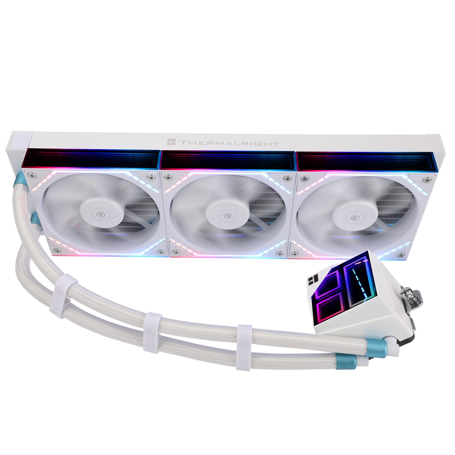 Detalle de Thermalright TR Frozen Infinity 360 WHITE - All-in-One CPU-Kühler mit Infinity Mirror und ARGB