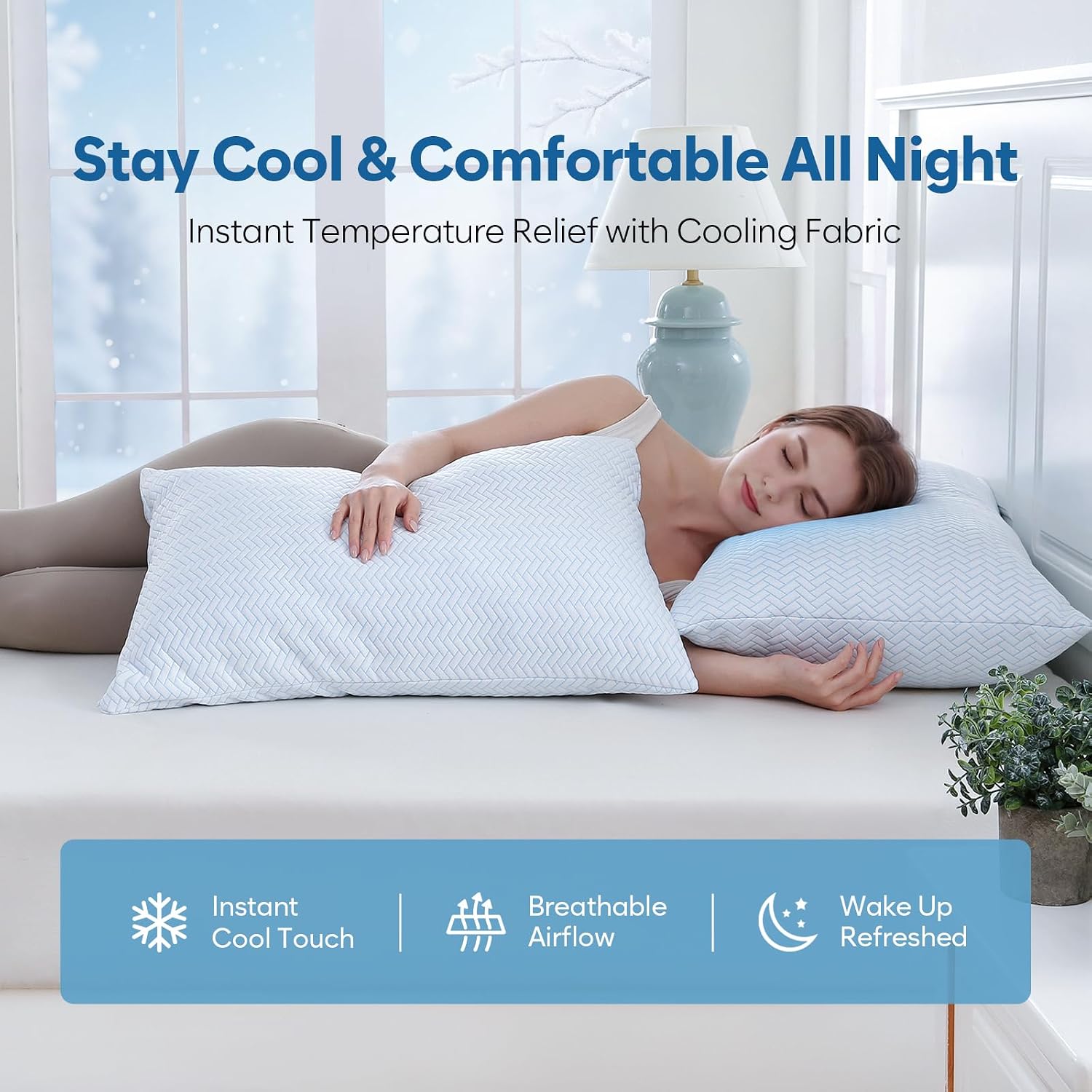 Detalle de DOWNCOOL Cooling Pillows, Queen Size