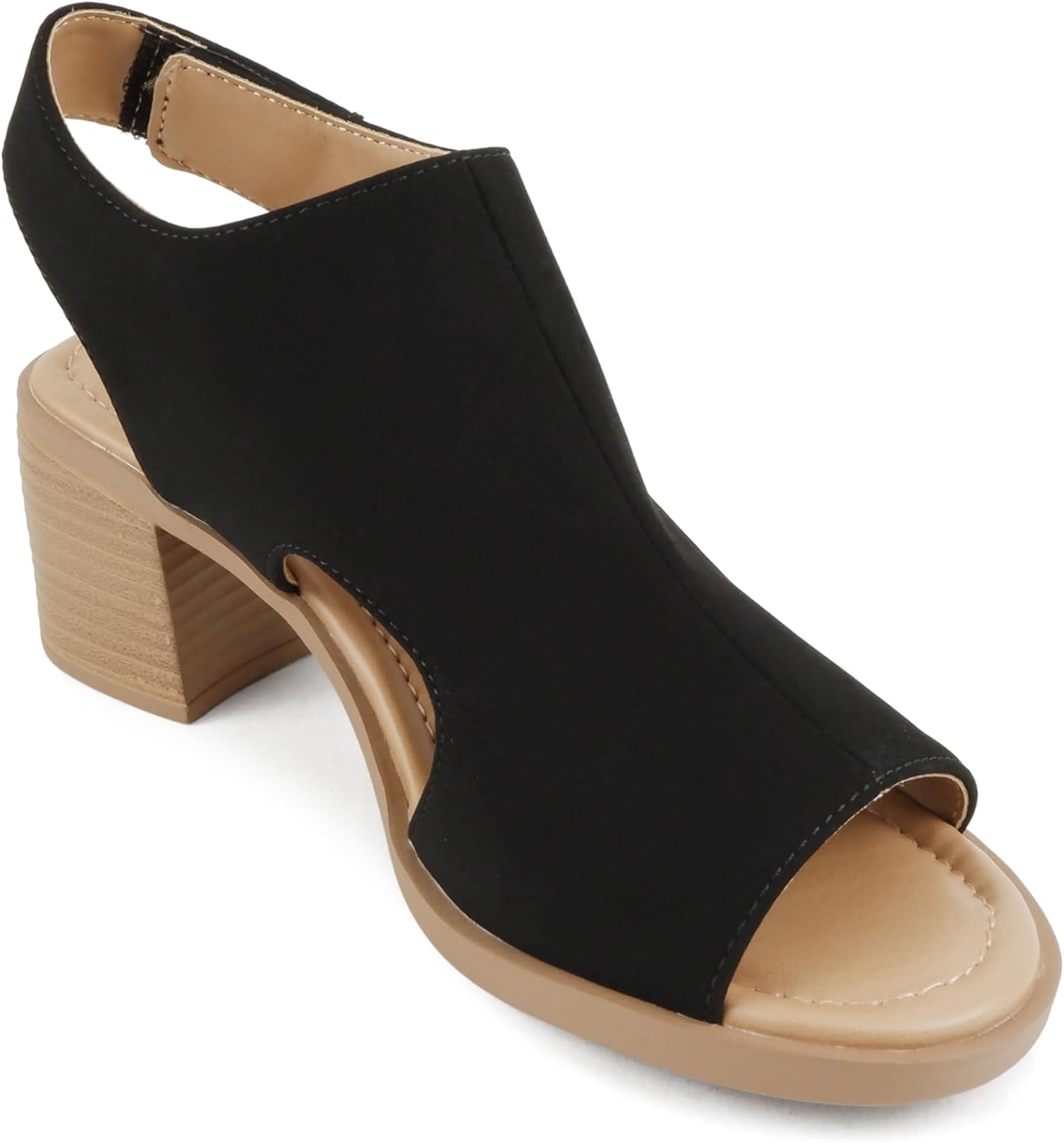 Thumbnail 4 de Soda Peep-Toe Slingback Sandals, 2.25-Inch Heel