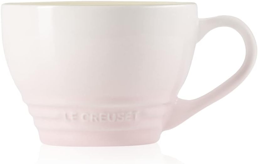 Detalle de Le Creuset Stoneware Grand Mug 70304407770002, 400ml, Shell Pink