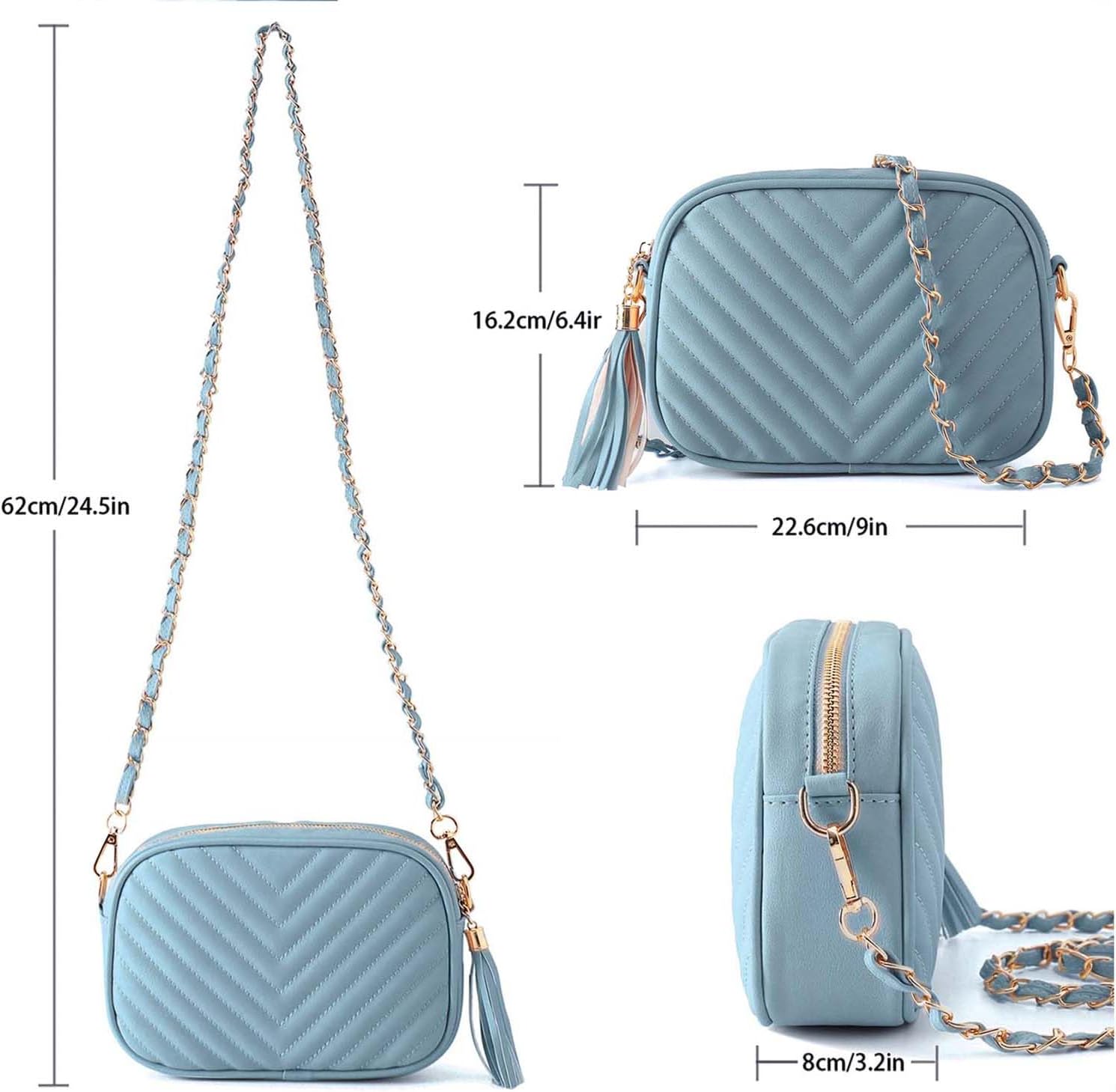 Thumbnail 2 de Lotus Karen Crossbody Bag for Women – Lightweight synthetic leather, multi-pocket design with gold hardware