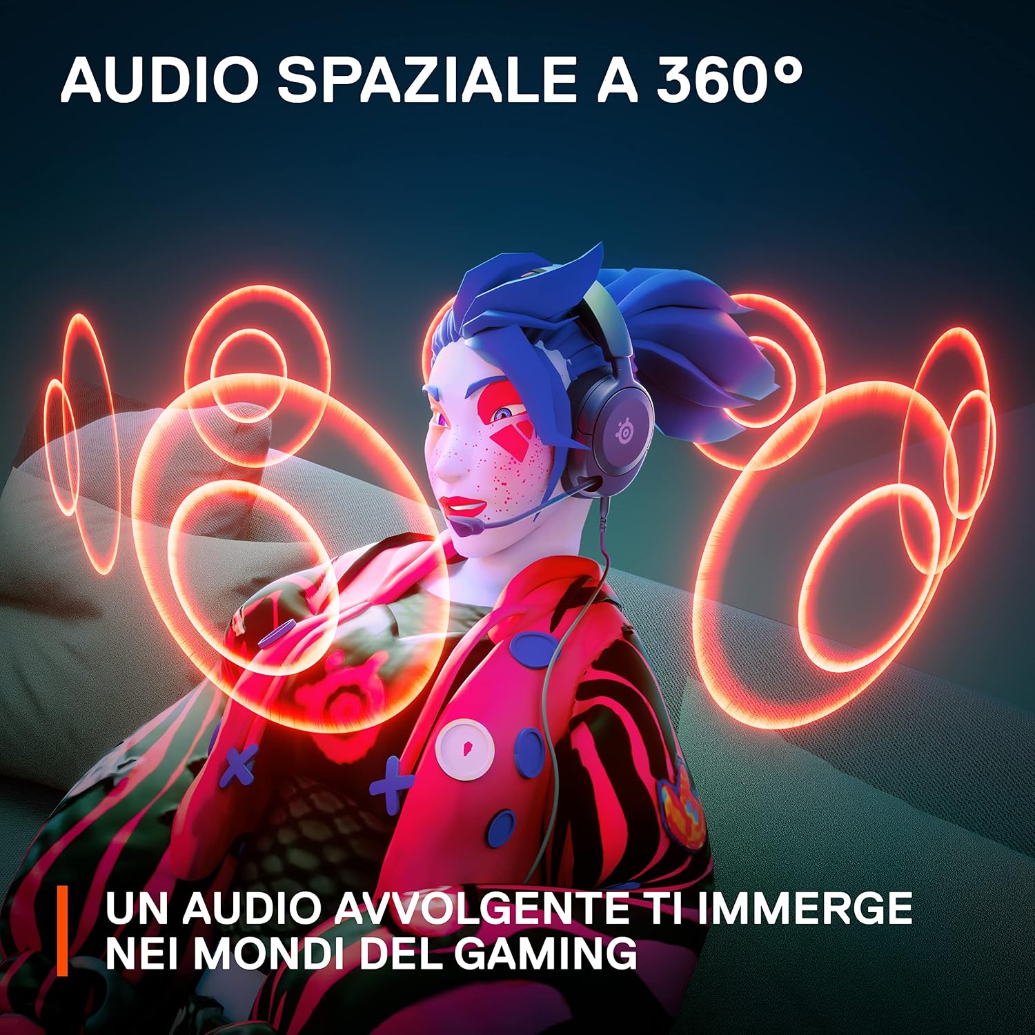 Thumbnail 5 de SteelSeries Arctis Nova 1 cuffie multisistema