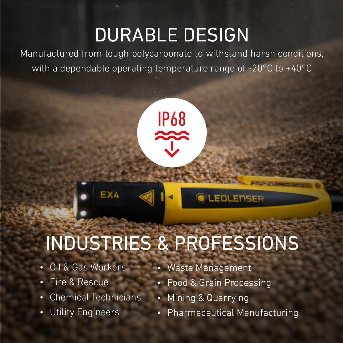 Detalle 2 de Ledlenser EX4 ATEX Zone 0 LED Intrinsically Safe Pen Torch