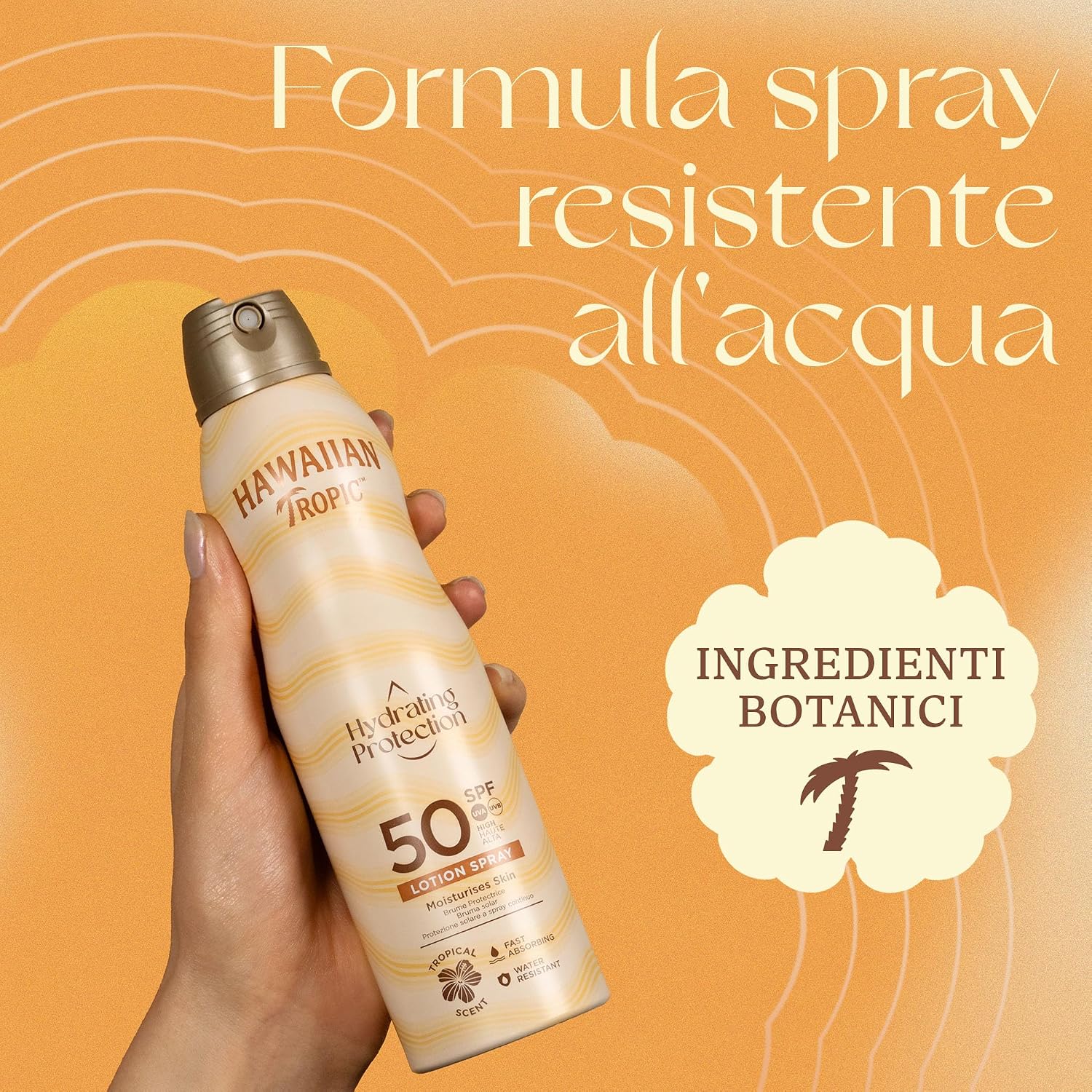 Thumbnail 3 de Hawaiian Tropic Spray Solare Protettivo Idratante SPF 50 – 220 ml, profumo tropicale