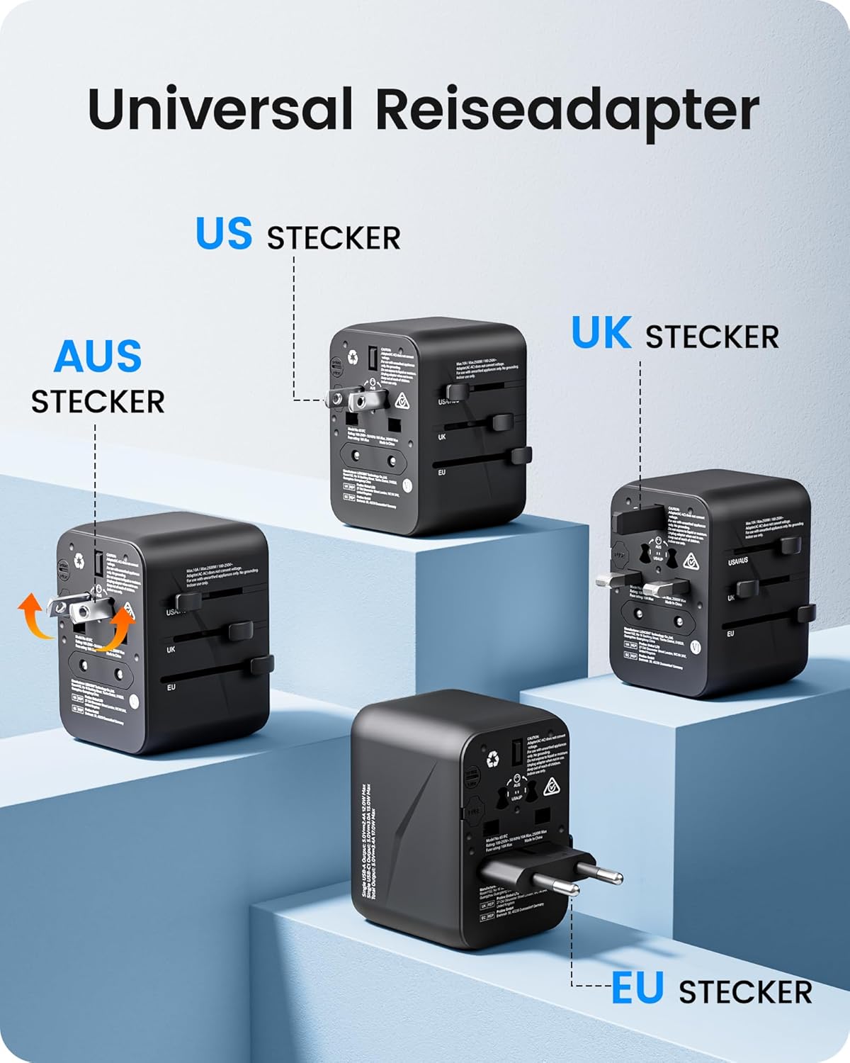 Thumbnail 1 de LENCENT Universal Reiseadapter Weltweit