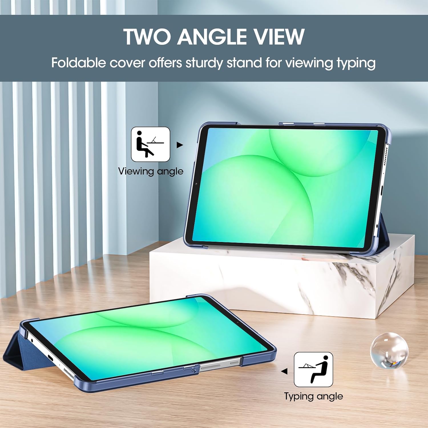 Thumbnail 2 de ProCase Slim Case for Galaxy Tab A11 (2025) and Tab A9 (2023) 8.7-inch – Navy