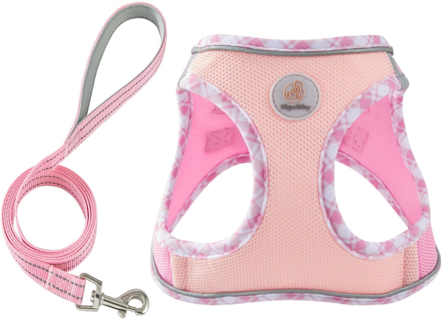 Detalle de Hipubby HB-Dog Harness XS Dog Harness and Leash Set, Reflective Mesh