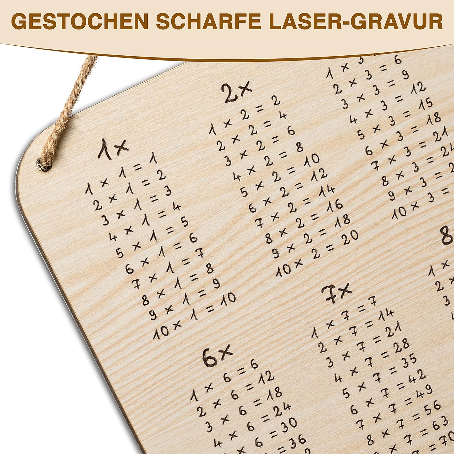 Thumbnail 3 de Glitzkind Lern-Brettchen 1x1 – Lernhilfe zur Einschulung