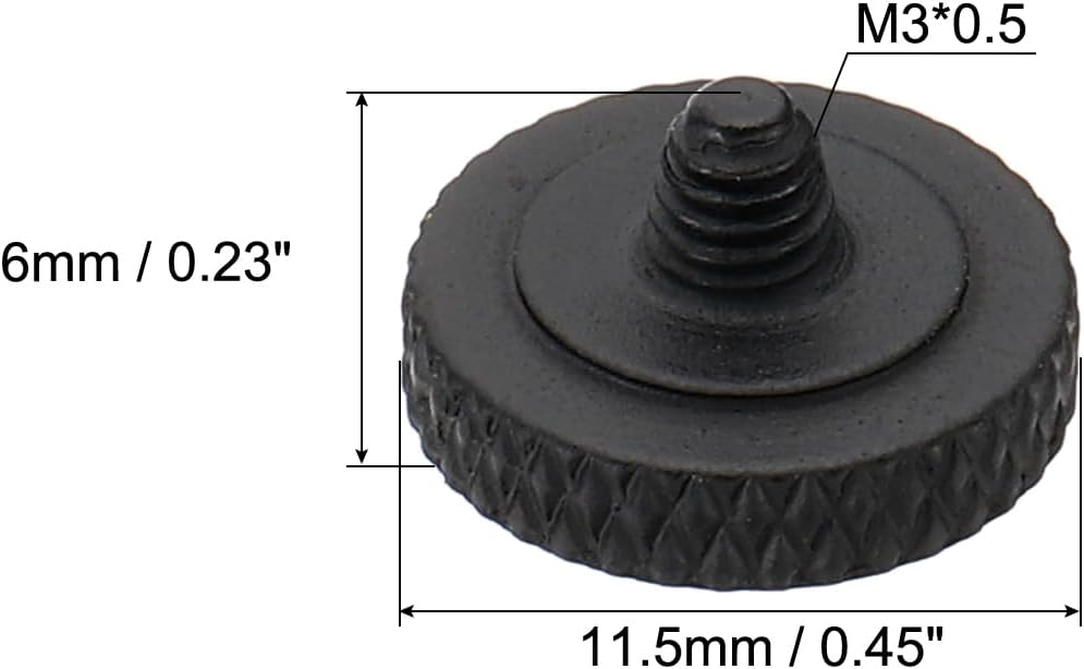 Thumbnail 1 de PATIKIL 5 Pack Soft Shutter Release Button for Cameras (Pure Copper, M3 x 0.5, Matte Black)