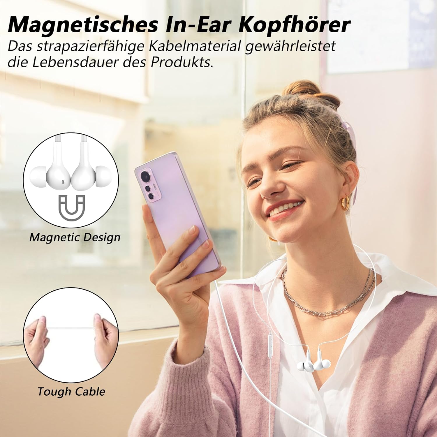 Detalle 2 de USB C Kopfhörer kabelgebunden für iPhone
