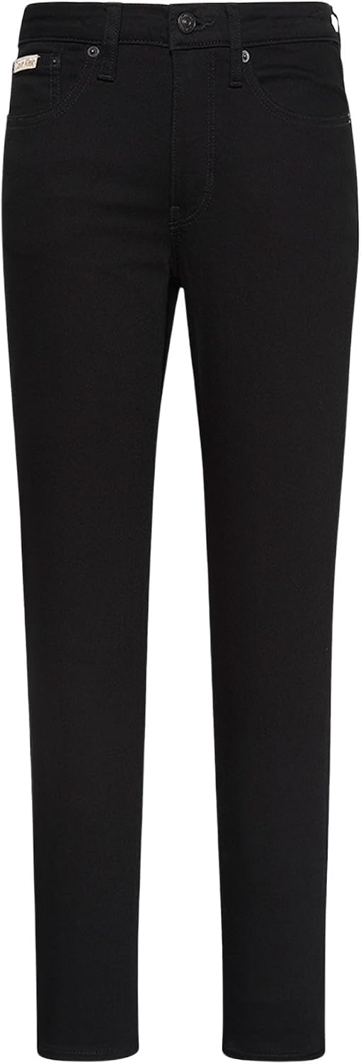 Detalle 2 de Calvin Klein women’s mid rise skinny classic black jeans (5-pocket)