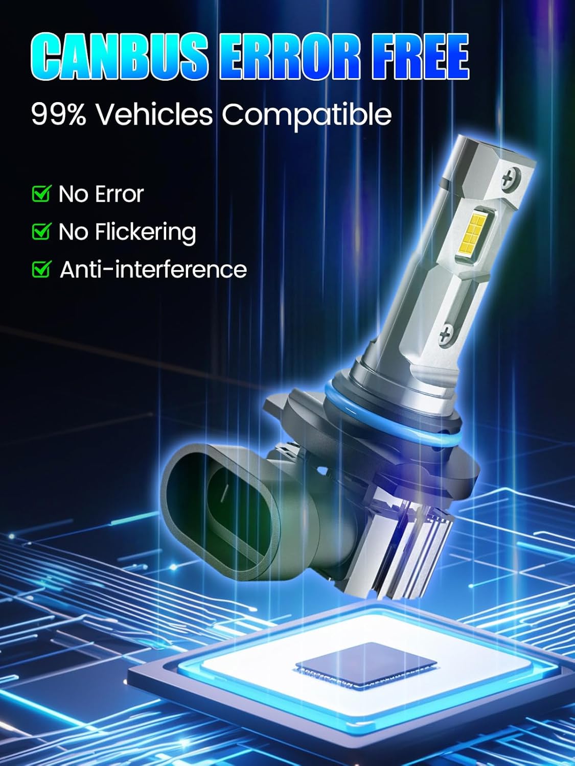 Thumbnail 6 de RCJ 9005 9006 Bulbs Combo: 600% Brightness, 6000K Cool White, Plug-and-Play Dual Beam Kit