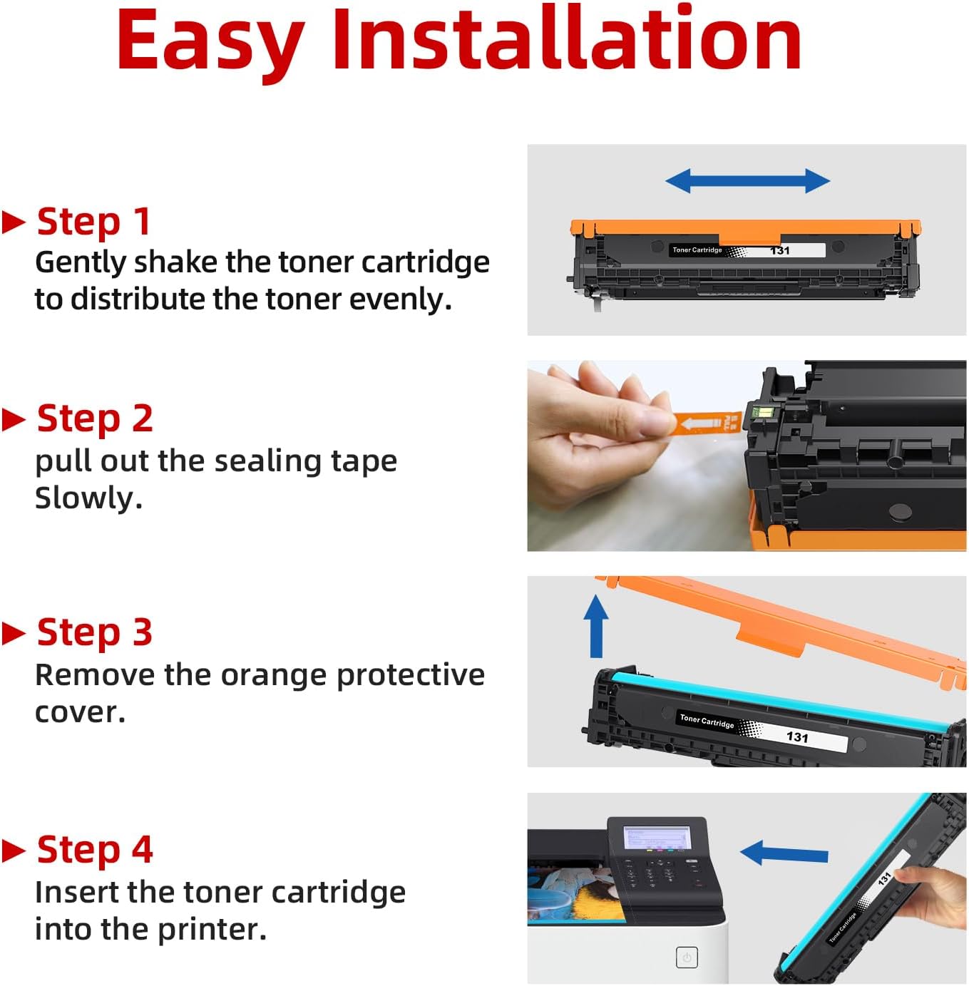 Detalle 1 de Skydo CRG131 4-Pack Toner Cartridges for Canon 131 Printers