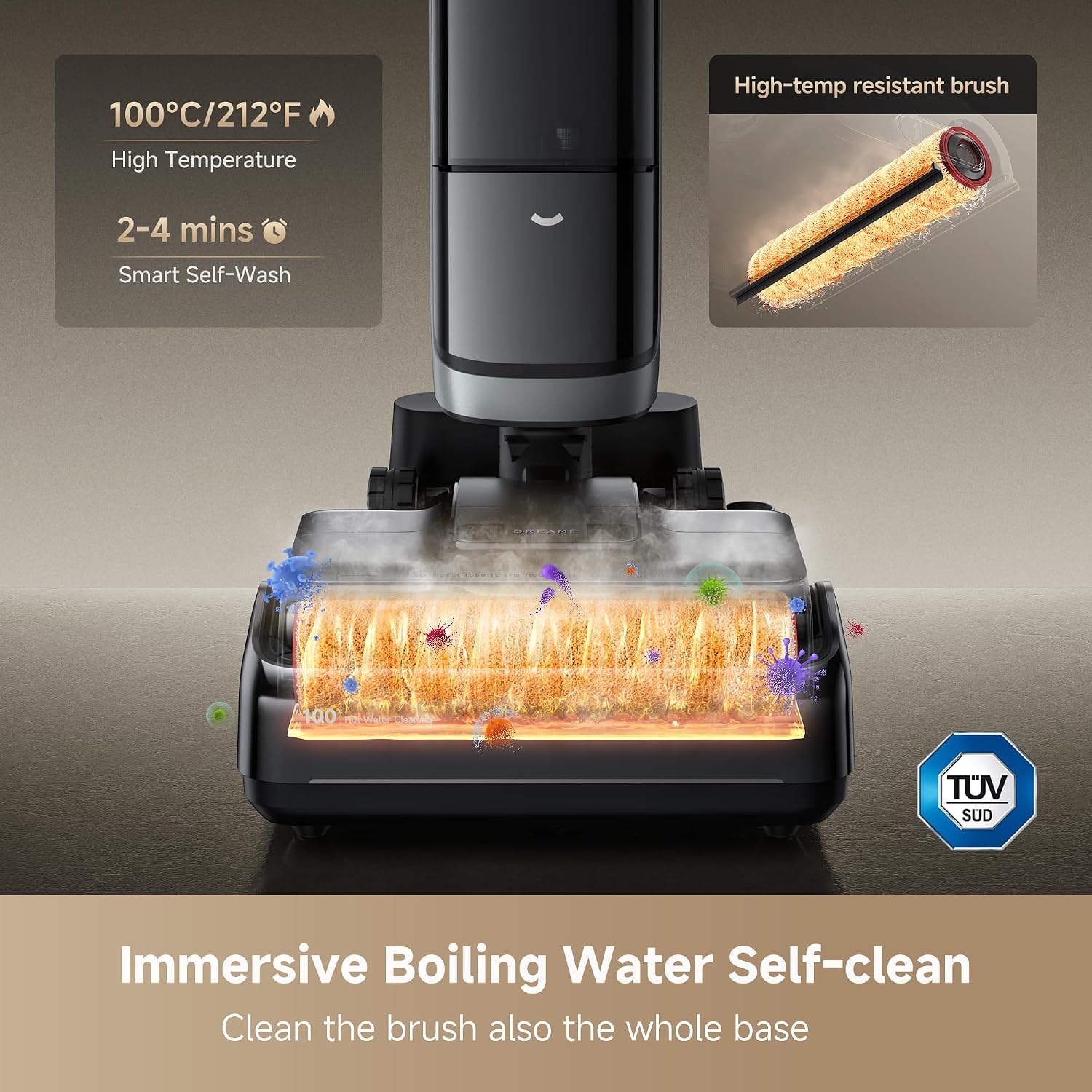 Detalle de DREAME H15S H15 Pro Heat Wet-Dry Vacuum Mop with 185°F Hot-Water Cleaning
