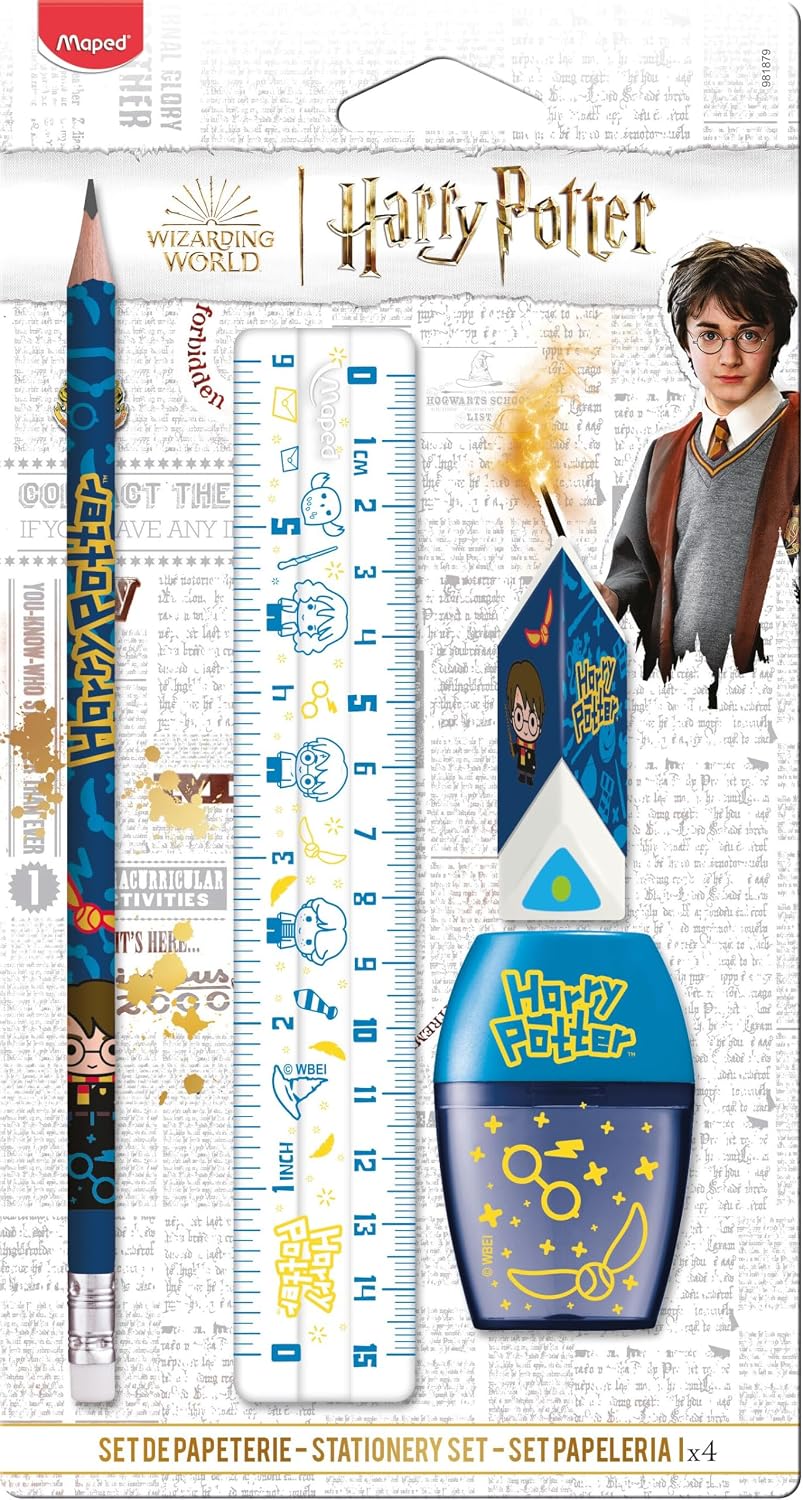 Detalle 2 de Maped 749600-4 Graph'Peps Harry Potter-pennor, 0,8 mm, fyra färger
