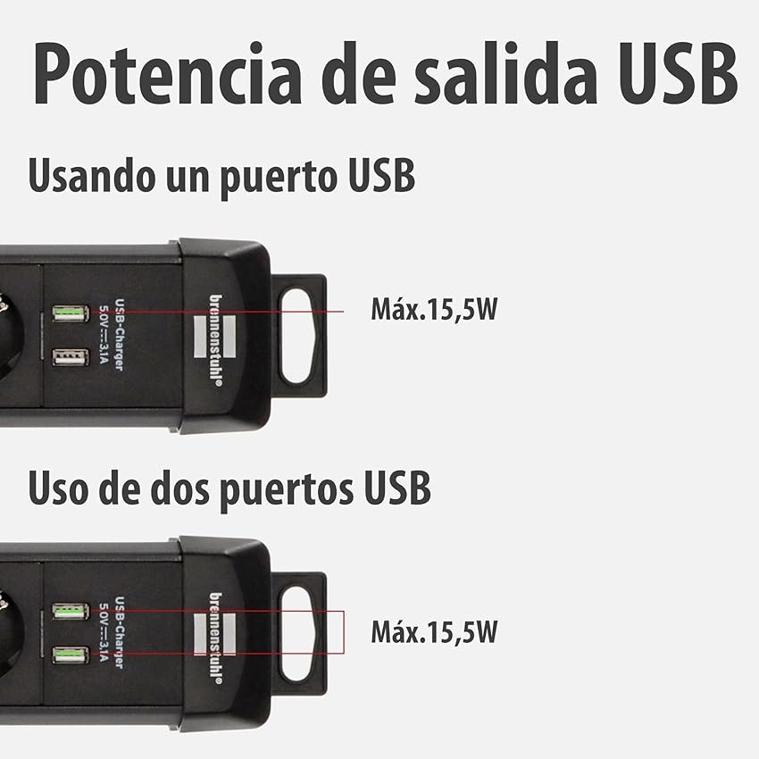 Thumbnail 5 de Brennenstuhl Premium-Line regleta 6 tomas 3m