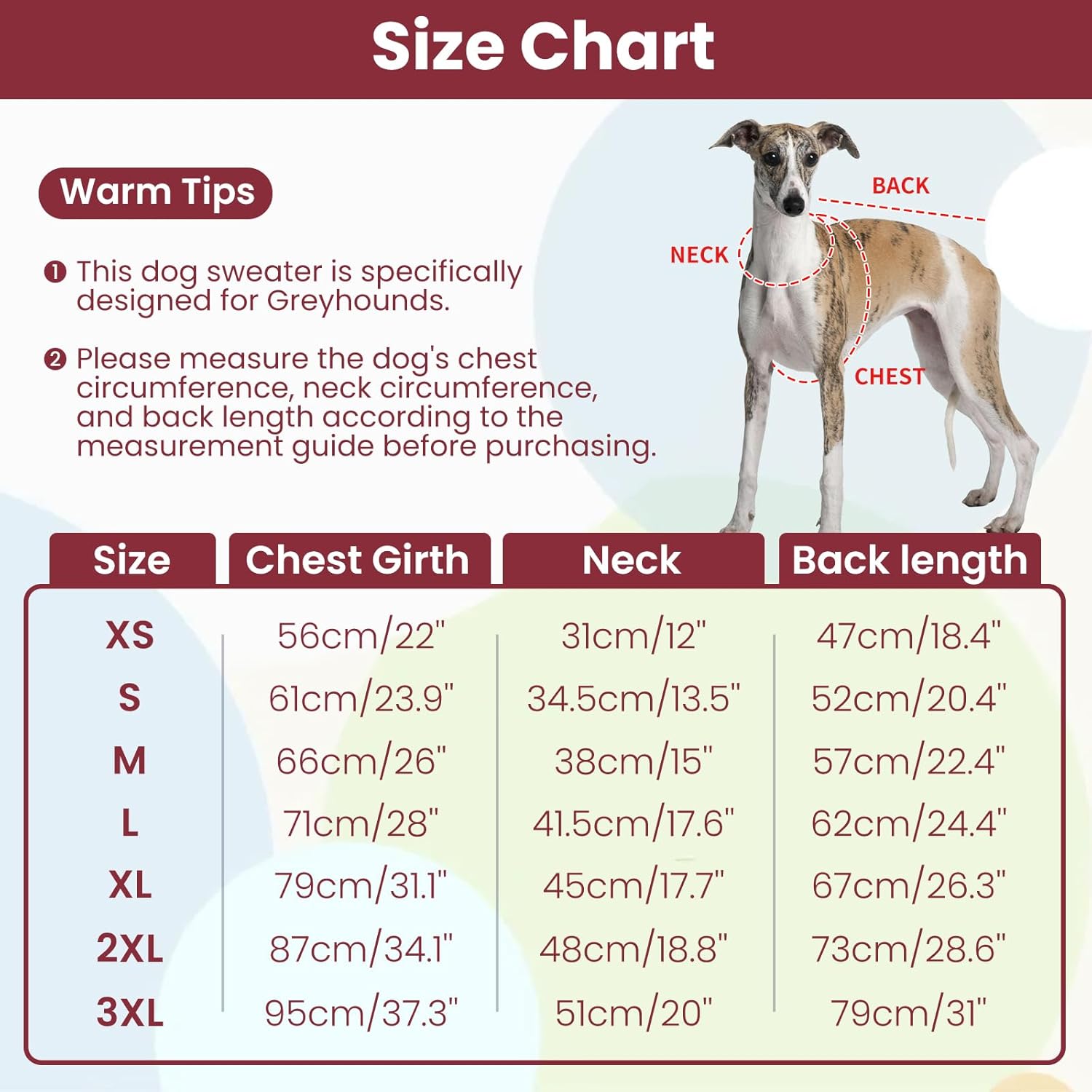 Thumbnail 1 de OUOBOB Greyhound dog sweater – Italian Greyhound/Whippet stretchy turtleneck coat