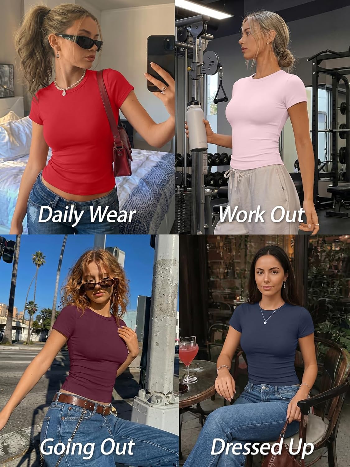 Thumbnail 5 de Trendy Queen Womens Basic Crop Tee 2026