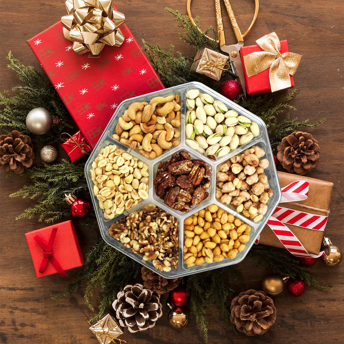 Thumbnail 6 de Nuts Gift Basket with 7-Section Platter