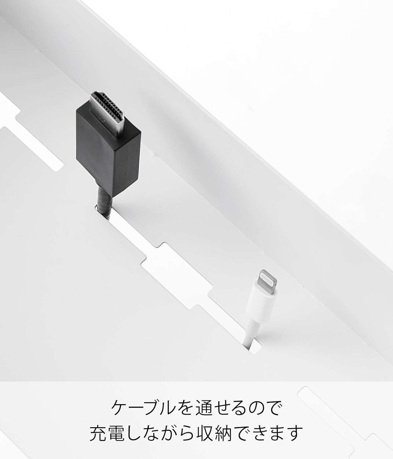 Detalle 2 de 山崎実業 tower 1572 テーブル横バスケット ホワイト スチール製・耐荷重5kg
