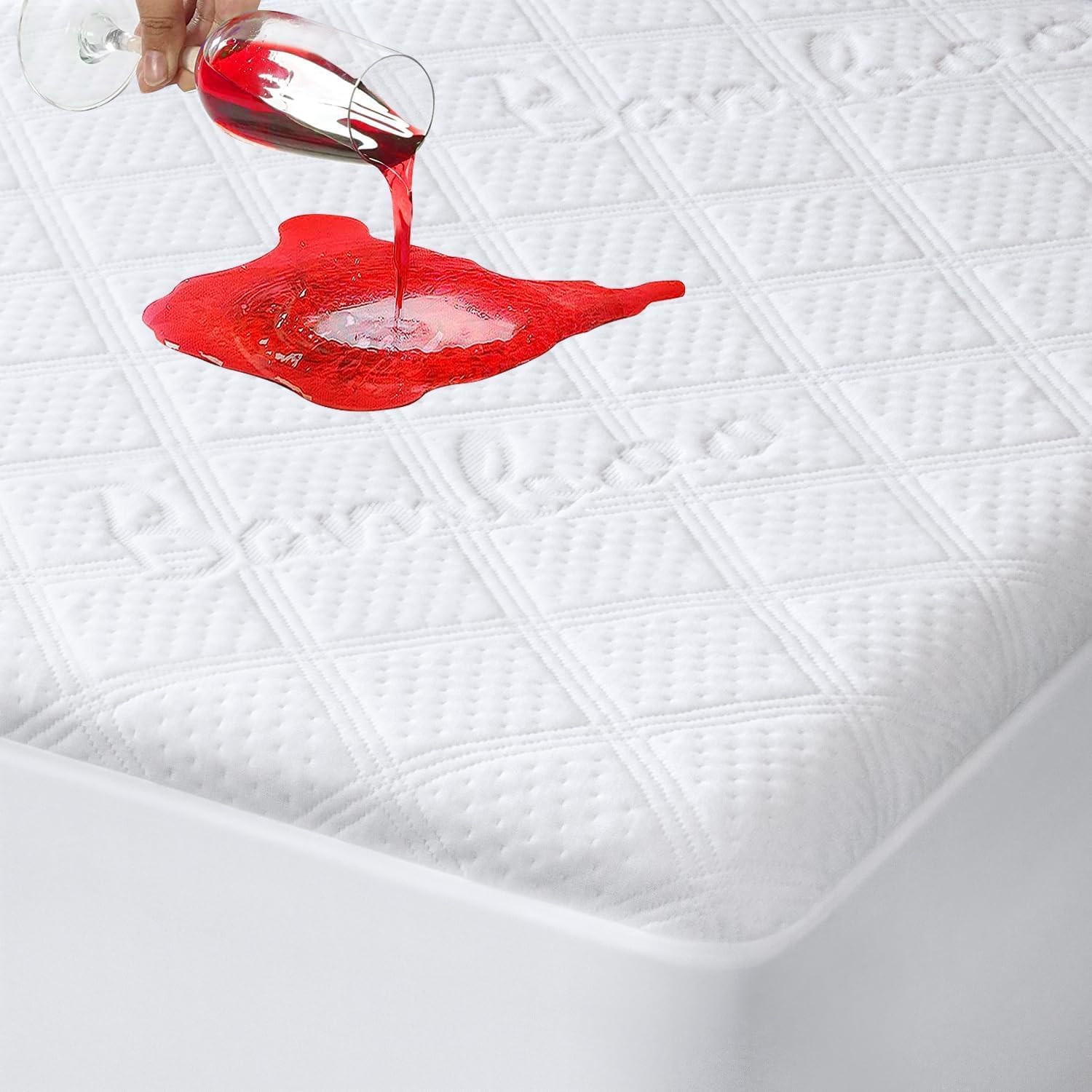 Detalle de Super King Size Bamboo Mattress Protector