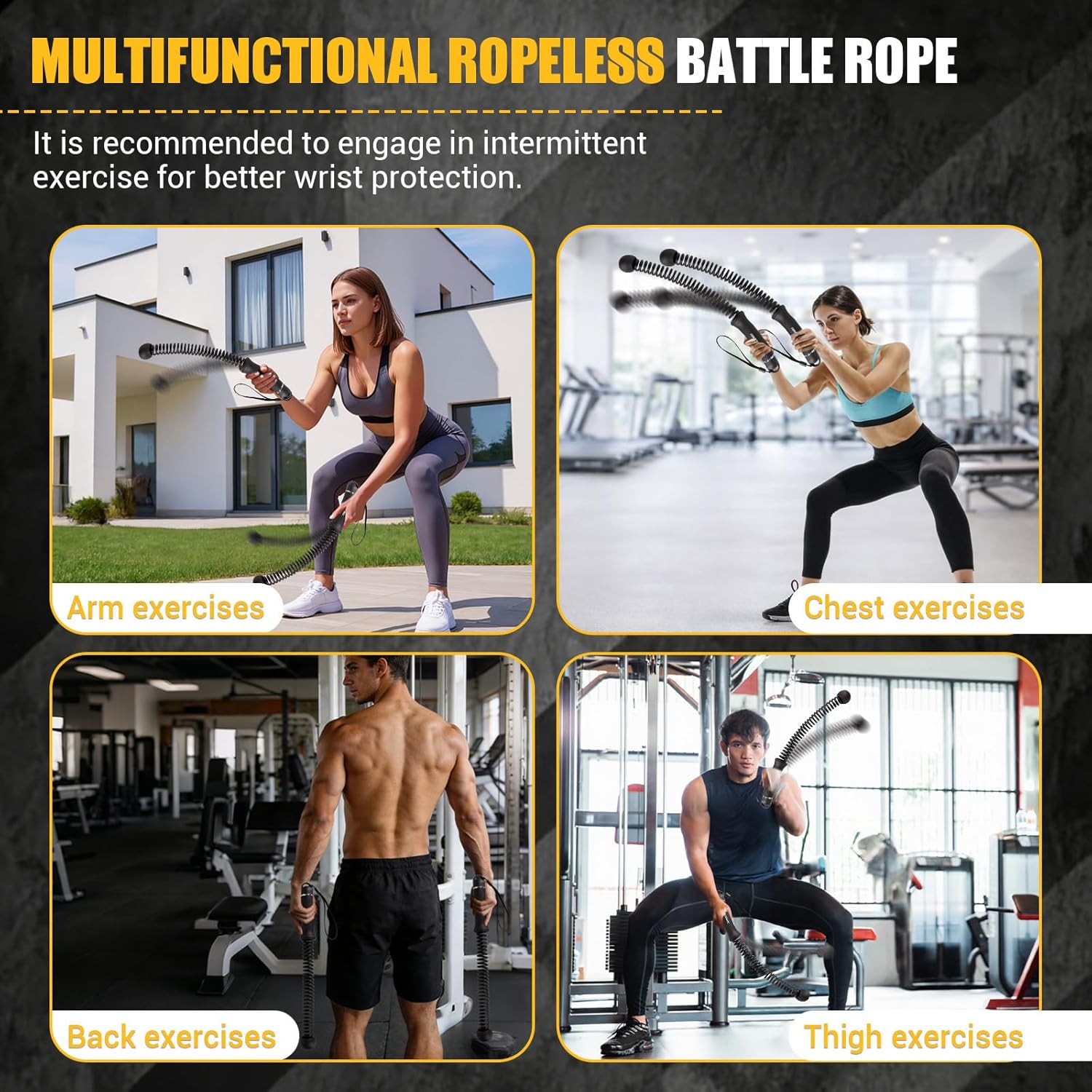 Detalle de Paleclouds ropeless battle rope 1.46kg
