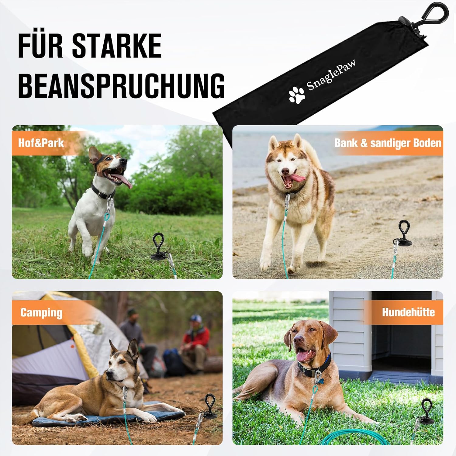 Thumbnail 6 de Erdanker Hund Anlegepflock für Hunde 225 lbs