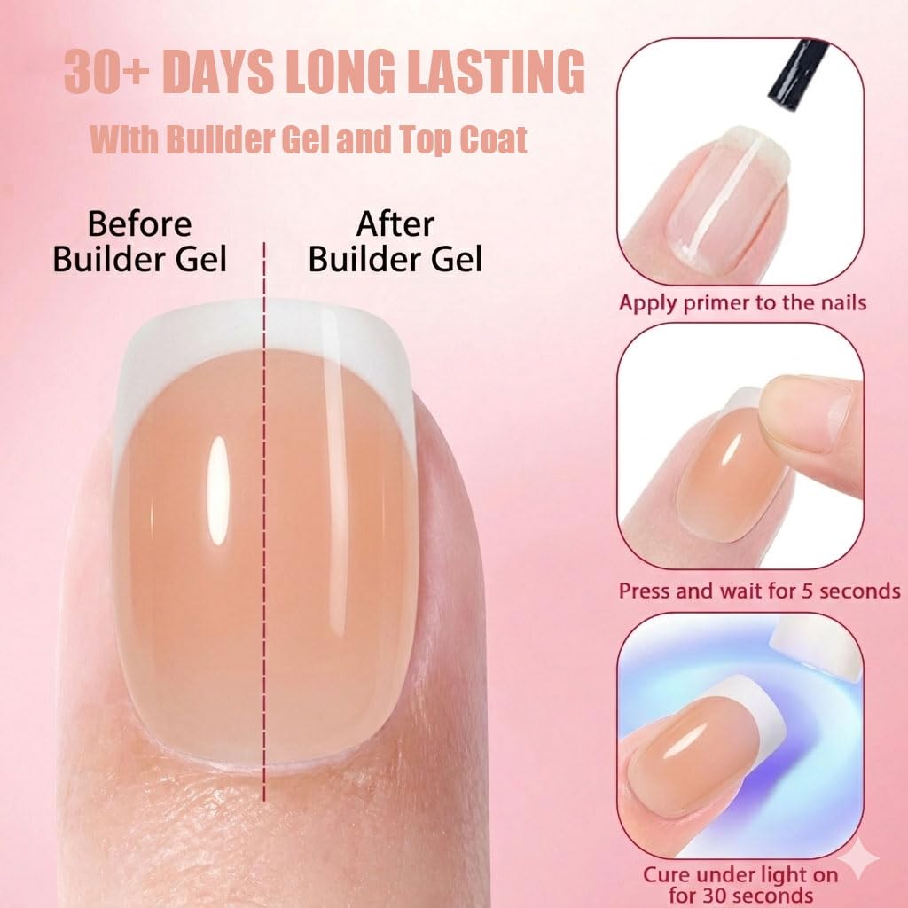 Detalle de ADORYNIGIC Press-On Nails, 128-Piece Set