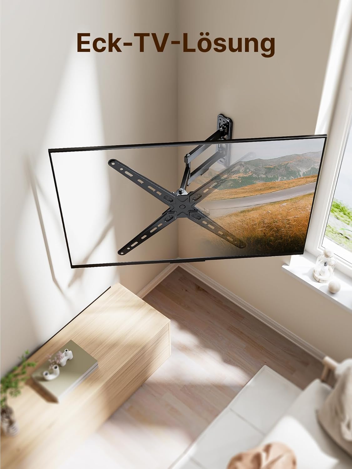 Thumbnail 6 de monTEK TV Wandhalterung für 13–55 Zoll Flach & Curved bis 25 kg, schwenk-/neigbar, ausziehbar, VESA bis 400×400