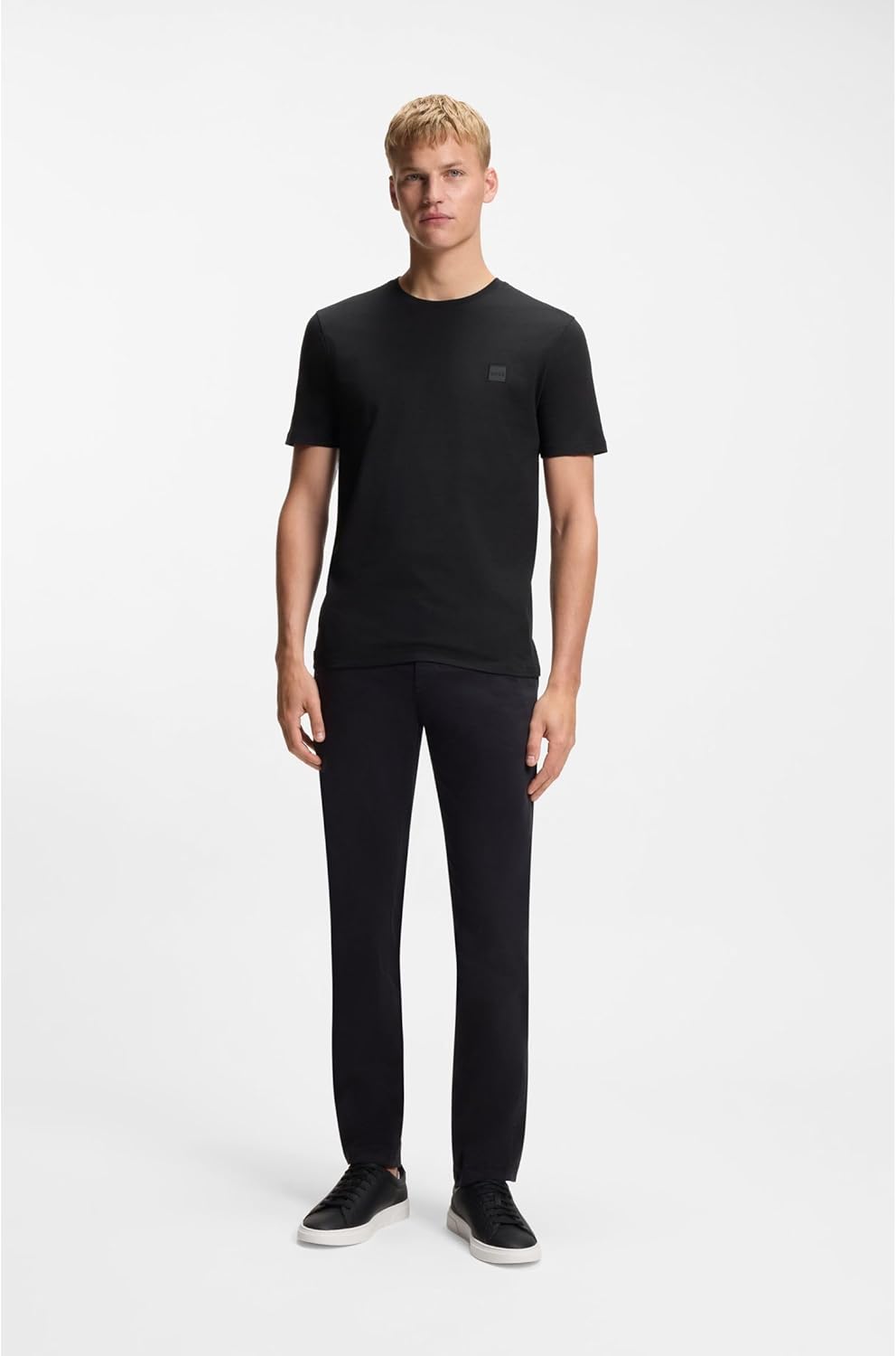 Thumbnail 1 de BOSS Herren T-Shirt „Tales“ Relaxed Fit aus Baumwoll-Jersey mit Logo-Aufnäher