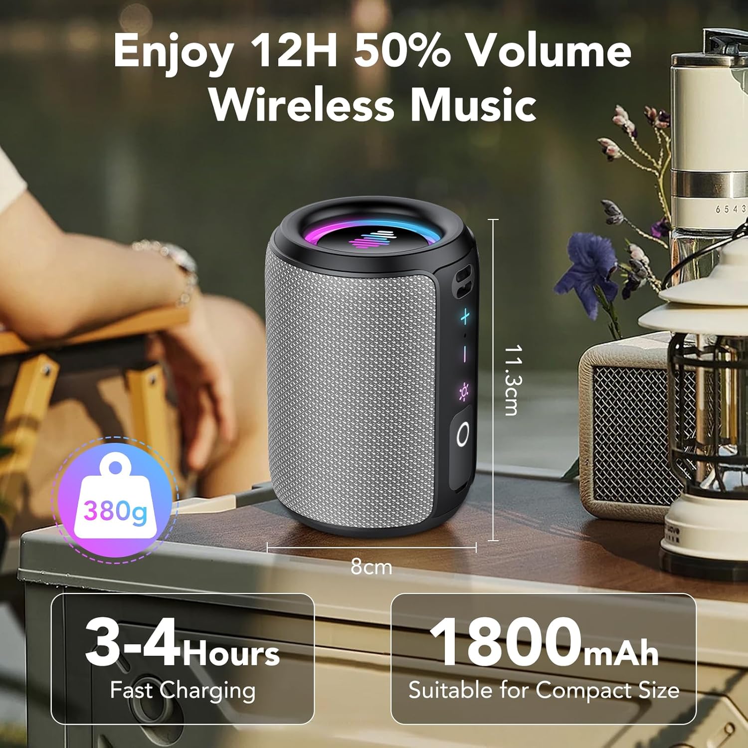 Thumbnail 6 de Portable Bluetooth Speaker 12H playtime 📢