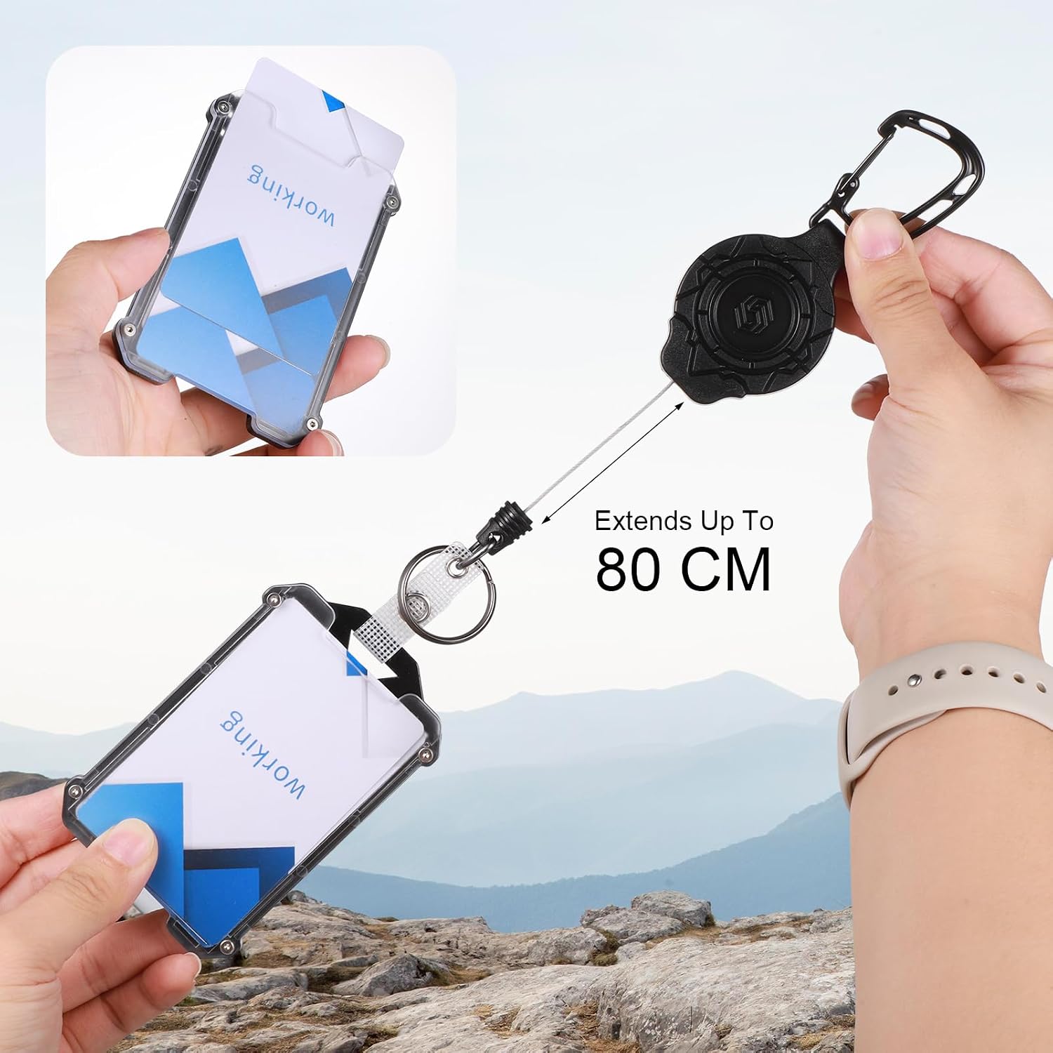 Thumbnail 4 de Retractable Badge Holders 31.5in cord