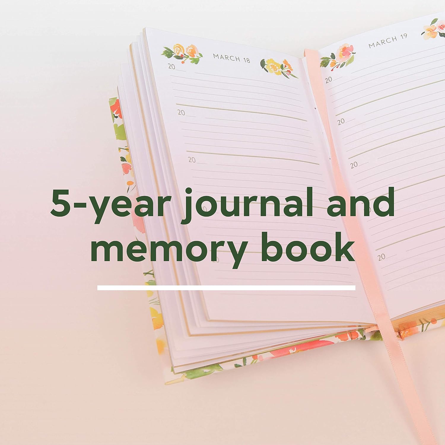 Detalle 2 de Floral One Line a Day: A Five-Year Memory Book for Daily Reflections
