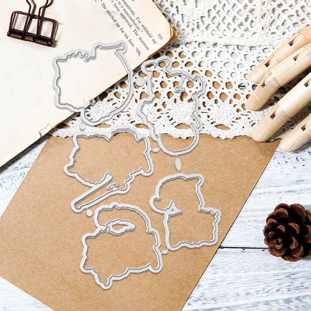 Detalle 2 de FUGUT Metal Dies and Clear Stamps Set