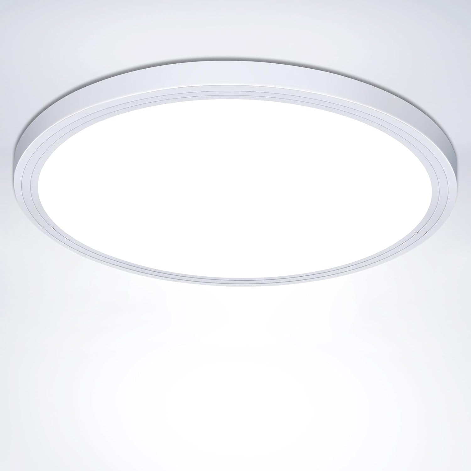 Detalle de LED-Deckenleuchte flach rund 18 W, 6500 K, 1.600 lm, IP44 – Ø 223 mm, H 21,5 mm