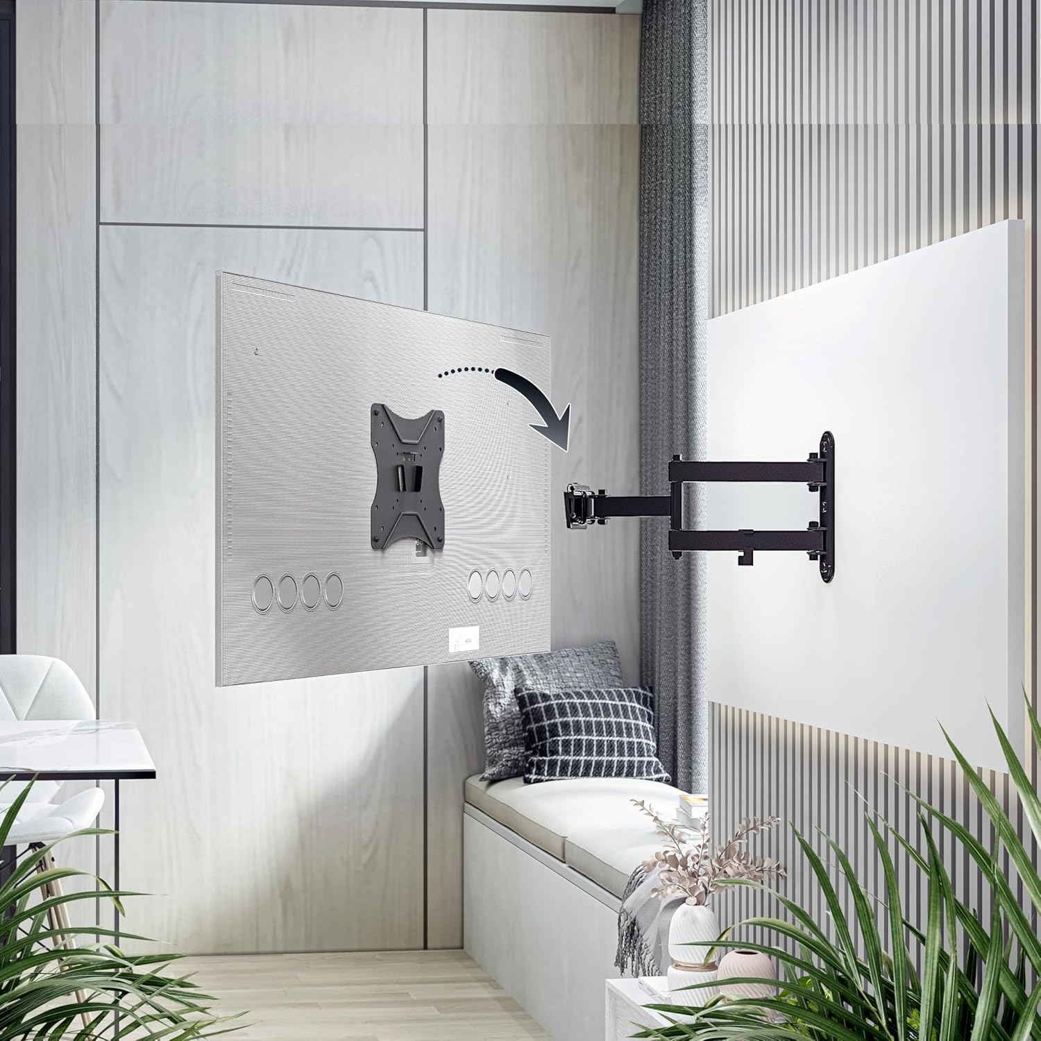 Thumbnail 1 de RICOO S7222 23-42" support mural orientable