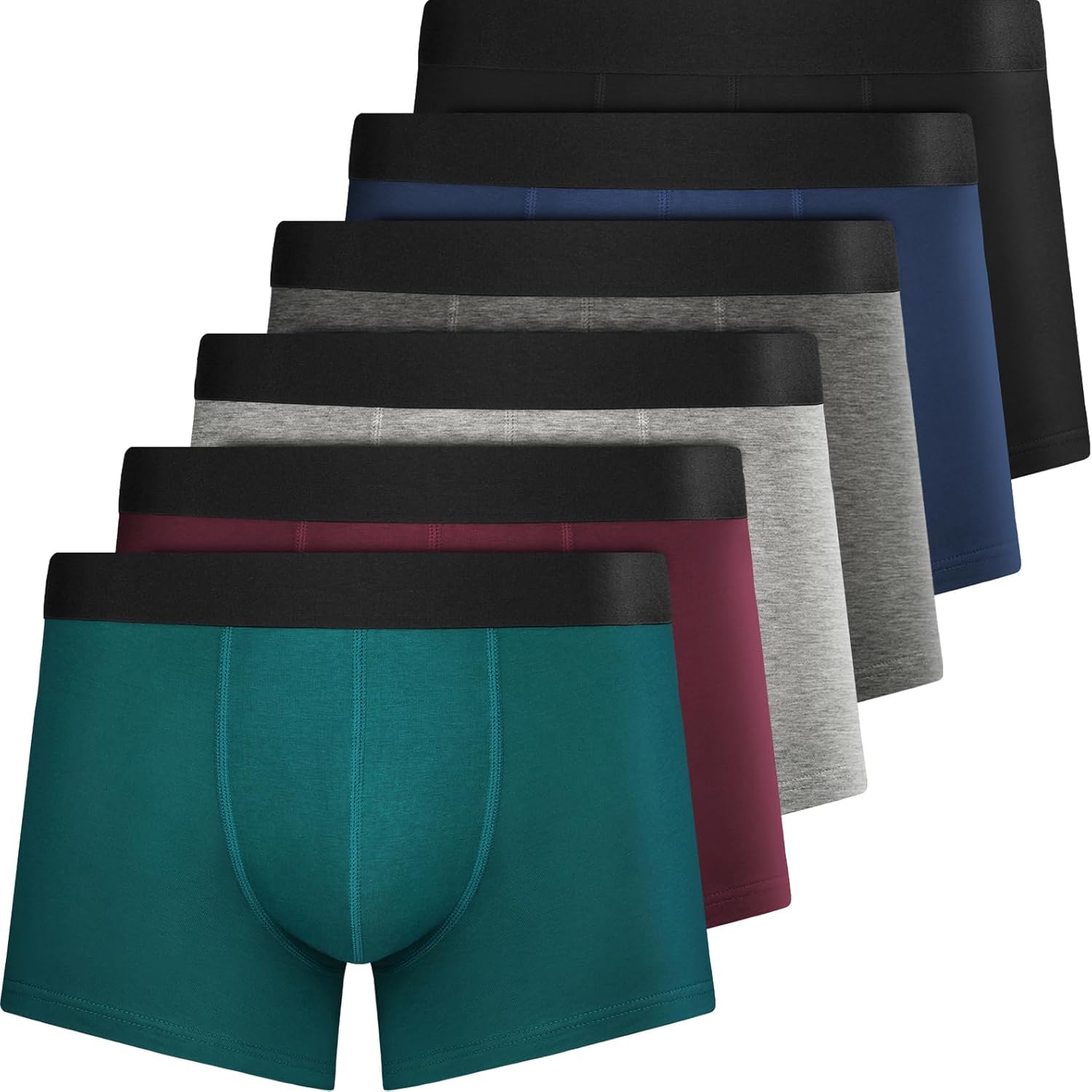 QINCAO Boxer uomo cotone confezione 6 pezzi 🩲