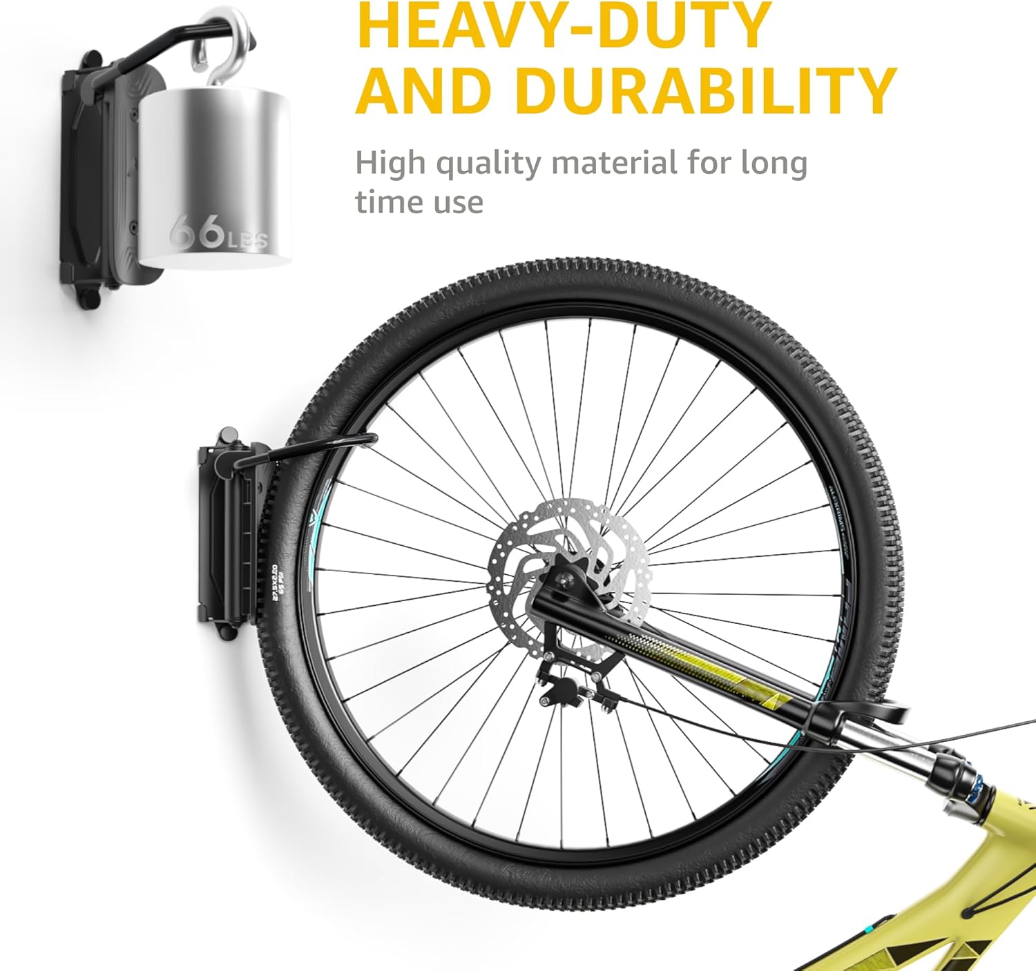 Thumbnail 3 de monTEK Swivel Bike Wall Mount 66 lb