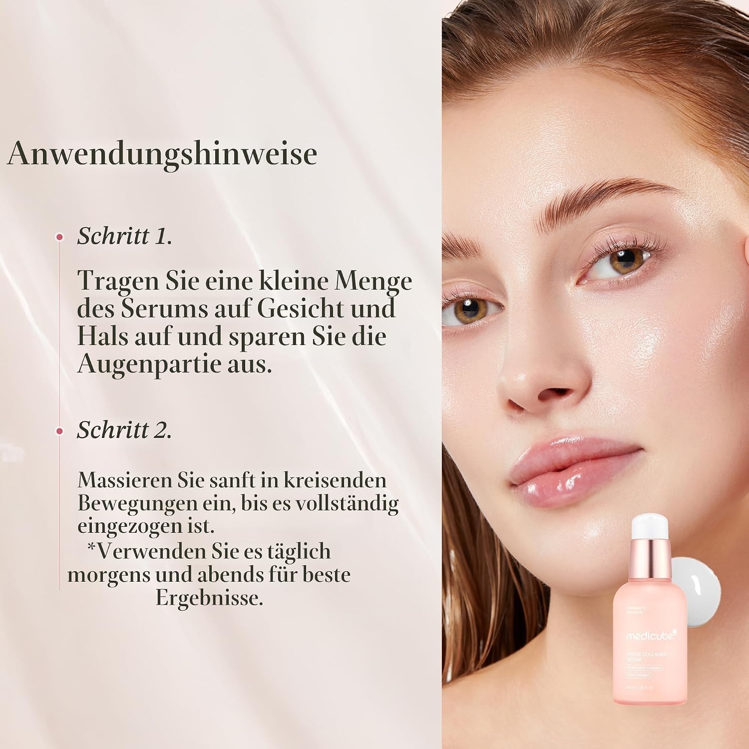 Detalle de medicube Triple Collagen Serum 55 ml – Niacinamid & Hyaluronsäure