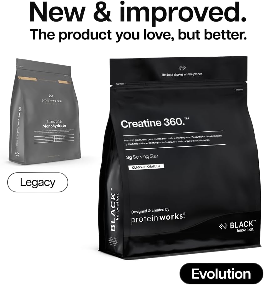 Detalle 2 de The Protein Works Creatine 360 - BLACK, 100g Unflavoured Creatine Powder